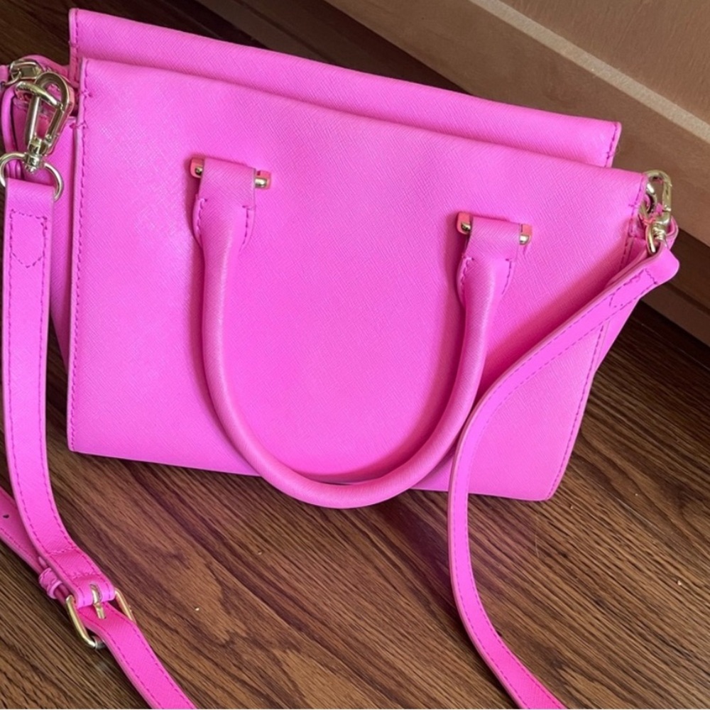 Vince Camuto Satchel Shocking Pink - Picture 3 of 5